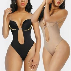 Strapless U Plunge Bodysuit
